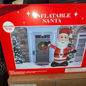 8 Ft Inflatable Santa - New!  Holiday Fun!  Christmas Decoration for Your House!